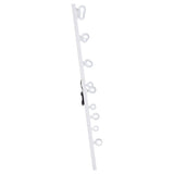 Zayan 32 x 71 Inch Floor Mirror LED Lighting White High Gloss