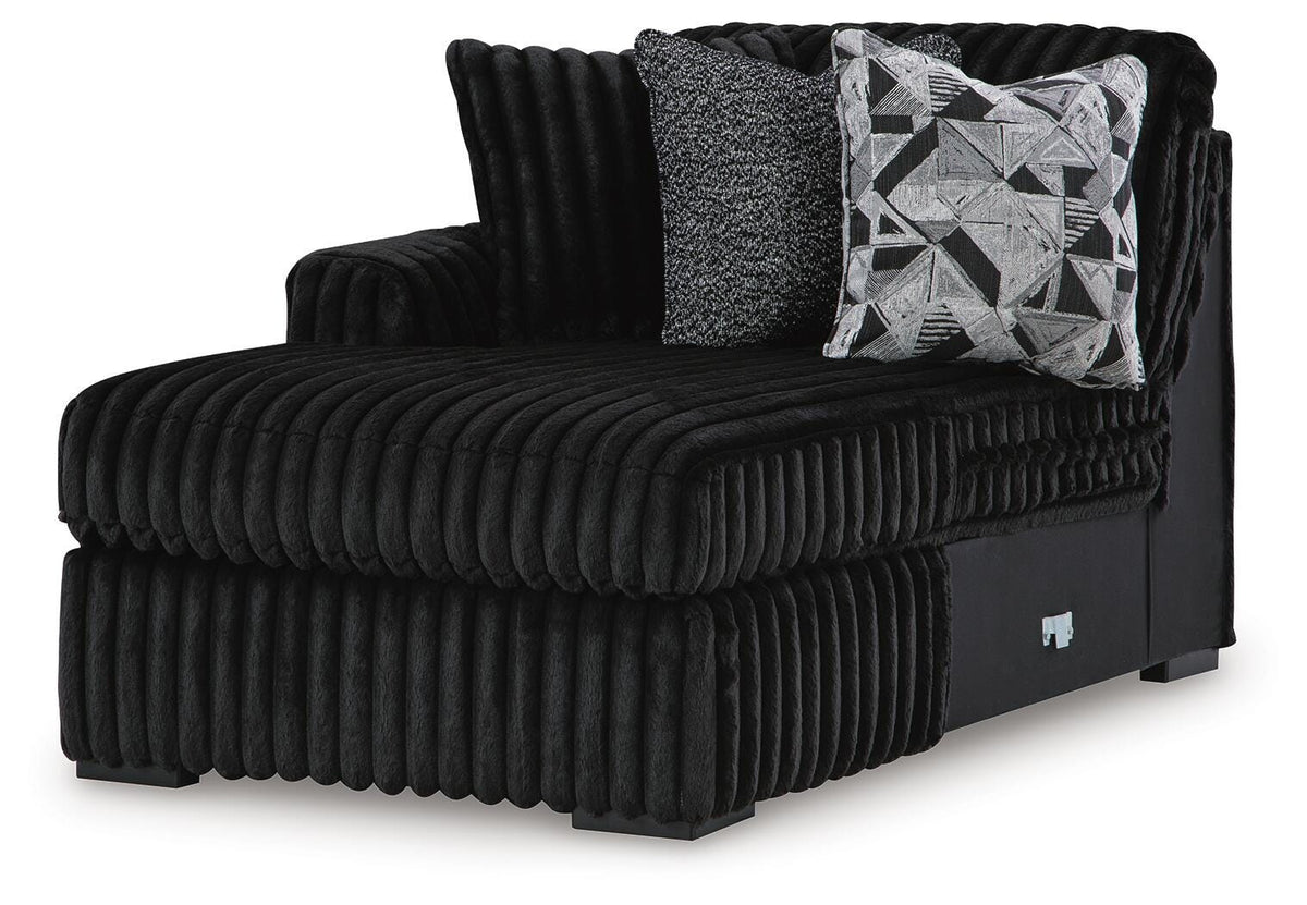 Midnight-Madness 3-Piece Sectional with Chaise