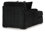Midnight-Madness 3-Piece Sectional with Double Chaise and Ottoman
