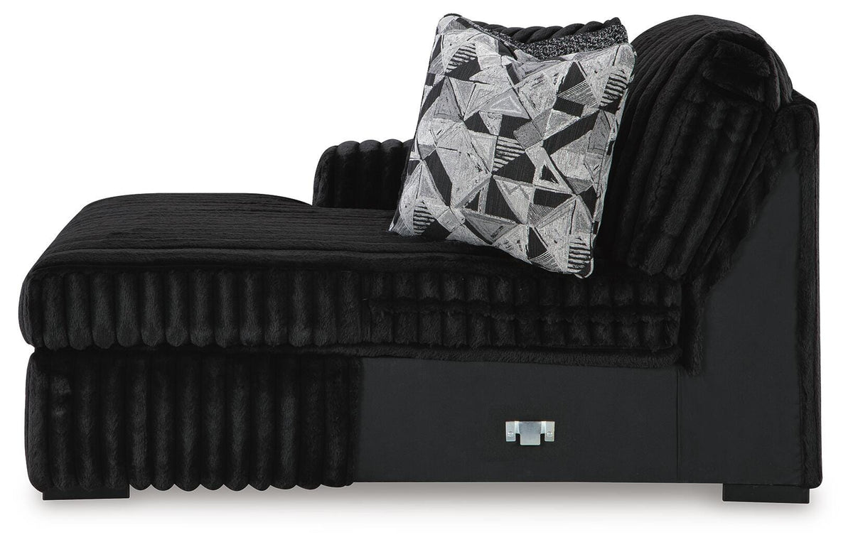 Midnight-Madness 3-Piece Sectional with Chaise