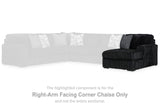 Midnight-Madness 4-Piece Sectional and Oversized Chaise