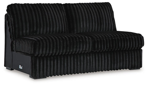 Midnight-Madness Armless Loveseat