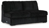 Midnight-Madness 4-Piece Sectional and Oversized Chaise