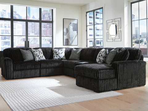 Midnight-Madness 6-Piece Sectional with Chaise