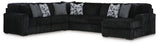 Midnight-Madness 6-Piece Sectional with Chaise