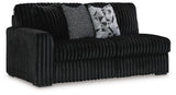 Midnight-Madness 2-Piece Sectional and Oversized Accent Ottoman