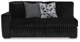 Midnight-Madness 3-Piece Sectional and Oversized Ottoman