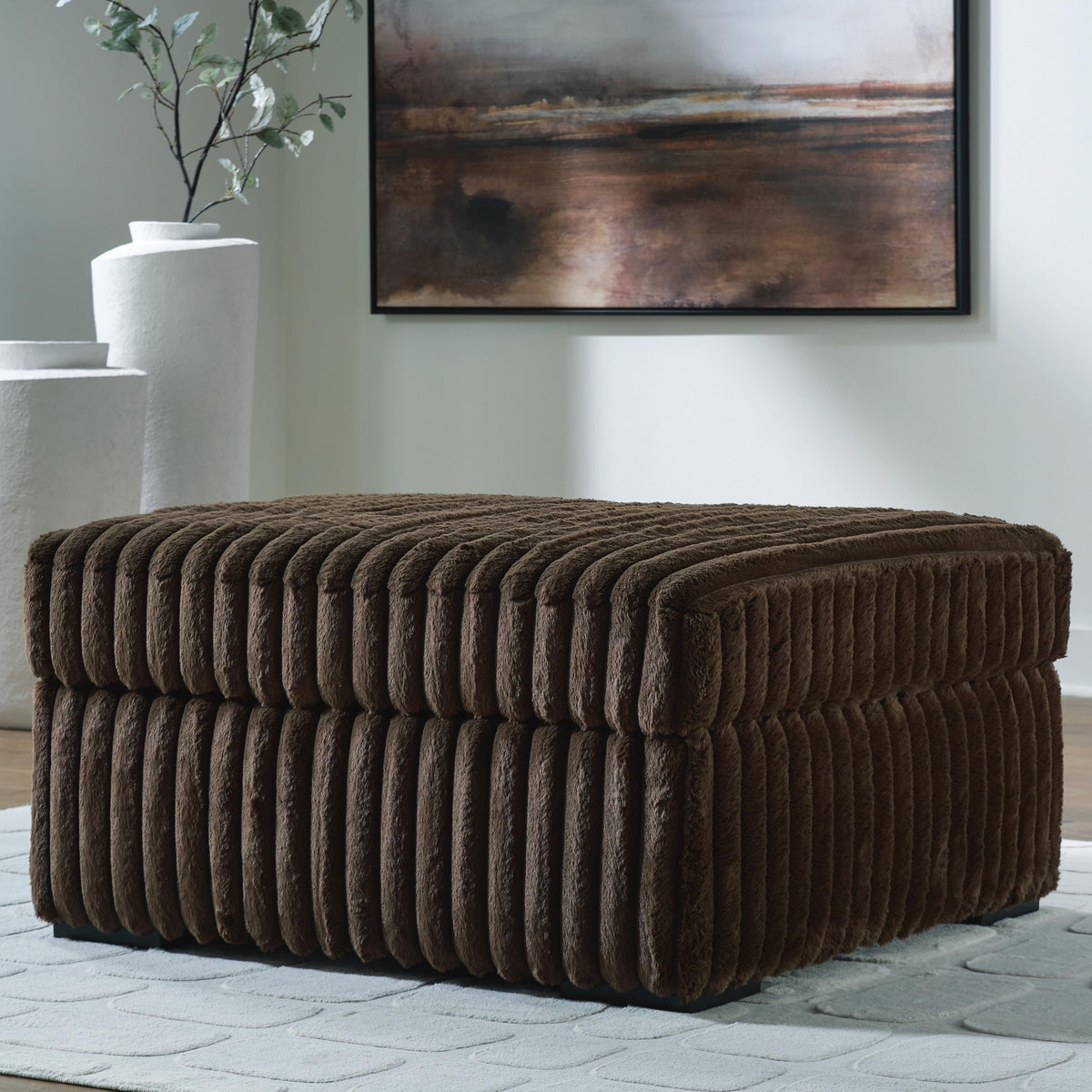 Midnight-Madness Oversized Accent Ottoman