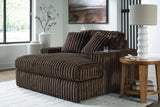 Midnight-Madness Loveseat, Oversized Chaise and Ottoman