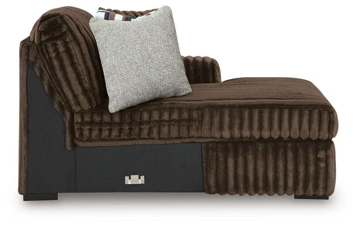 Midnight-Madness 4-Piece Sectional and Oversized Chair