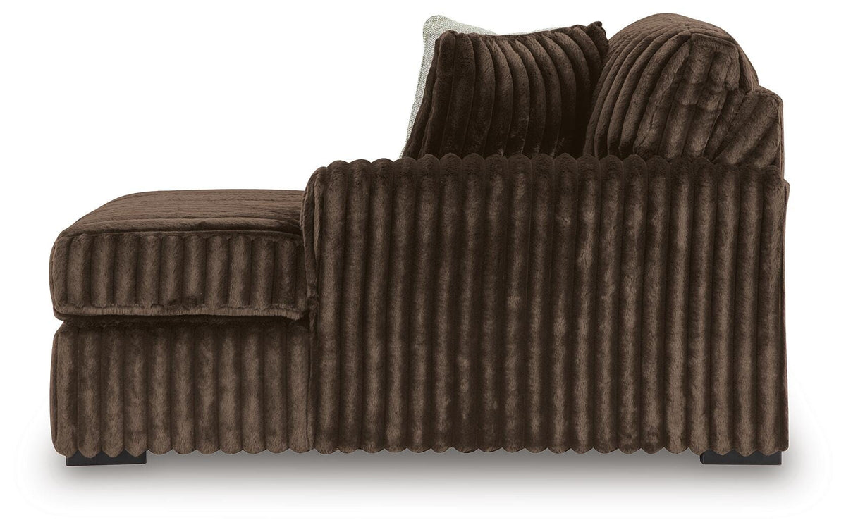 Midnight-Madness 4-Piece Sectional and Oversized Chair