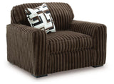 Midnight-Madness 4-Piece Sectional and Oversized Chair