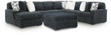 Midnight-Madness 4-Piece Sectional and Ottoman