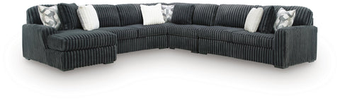 Midnight-Madness 5-Piece Sectional with Chaise