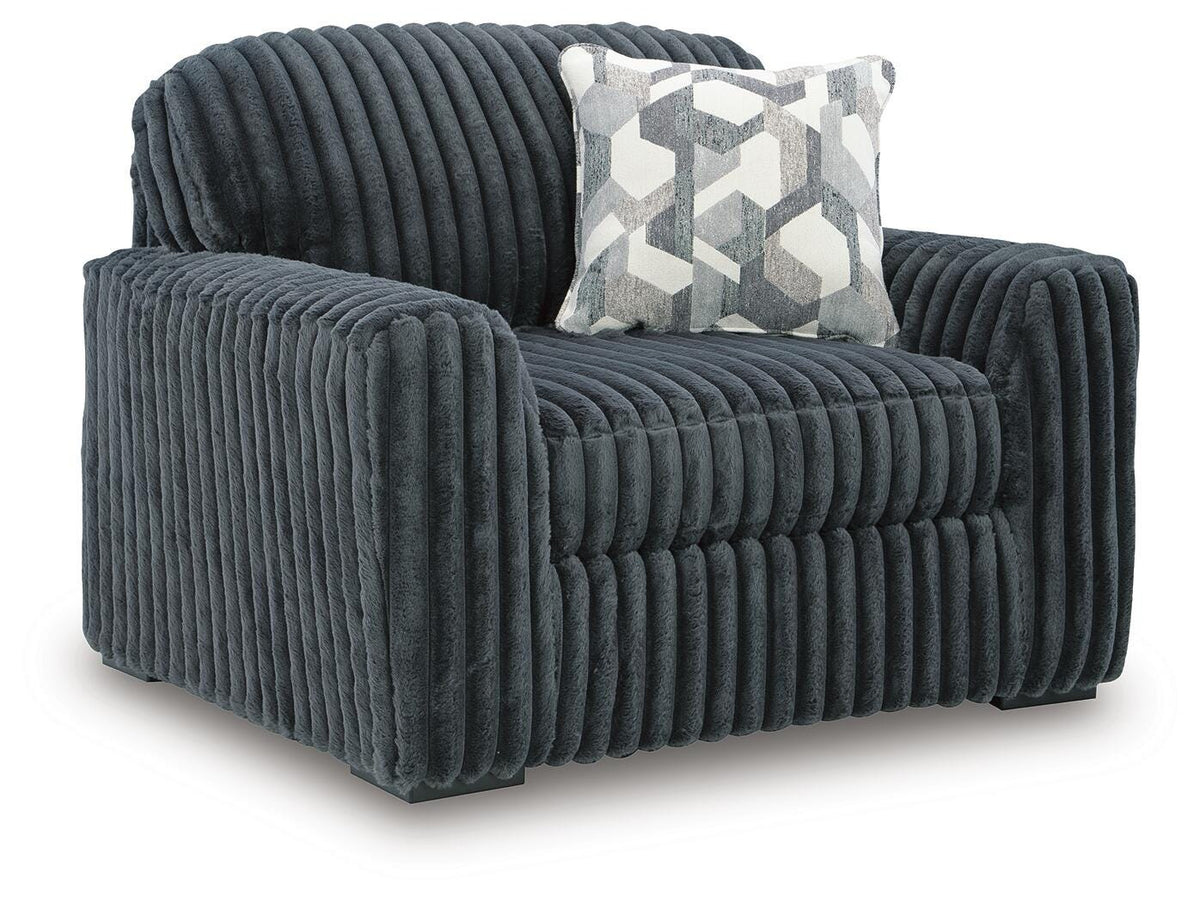 Midnight-Madness Sofa and Oversized Chair