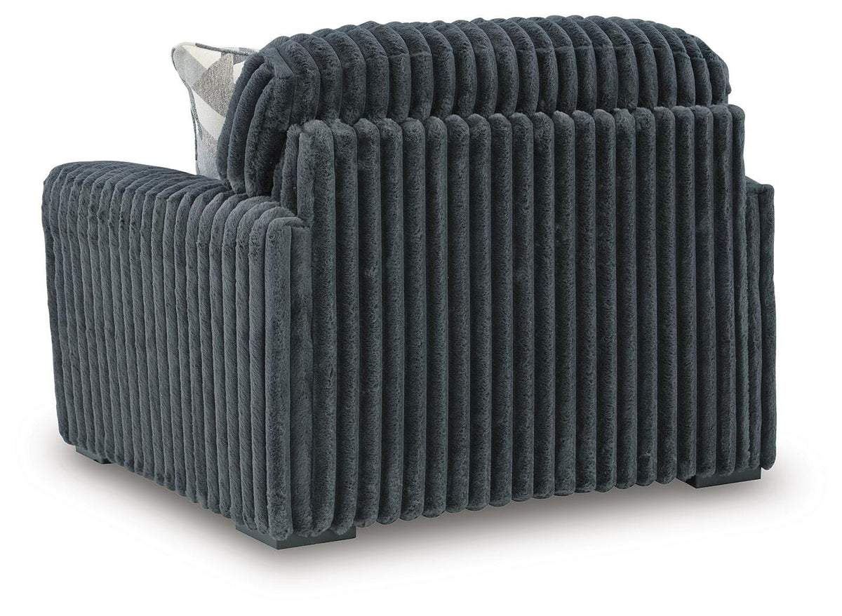 Midnight-Madness Sofa and Oversized Chair