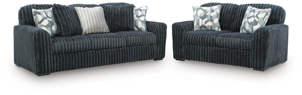 Midnight-Madness Gunmetal Living Room Set