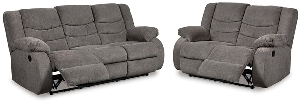 Tulen Gray Reclining Living Room Set