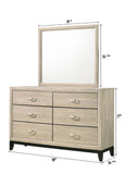 Akerson Driftwood Bedroom Mirror (Mirror Only) - Crown Mark | Olivia Furniture
