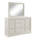 Alexandria Antique White Dresser Mirror (Mirror Only) - Crown Mark | Olivia Furniture