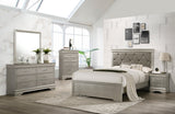 Amalia Champagne Silver Bedroom Mirror (Mirror Only) - Crown Mark | Olivia Furniture