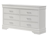 Amalia White Upholstered Panel Bedroom Set