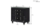 Armany Black Velvet Upholstered Bedroom Set