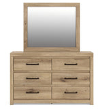 Brozmont Full Panel Bed, Dresser and Mirror