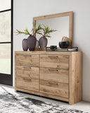Hyanna Queen Panel Storage Bed, Dresser and Mirror