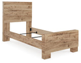 Hyanna Twin Panel Bed, Dresser and Mirror