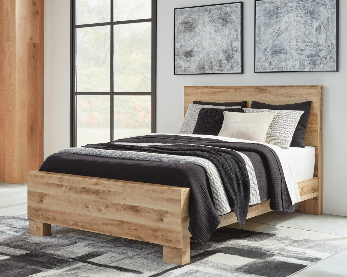Hyanna Queen Panel Bed, Dresser, and Nightstand
