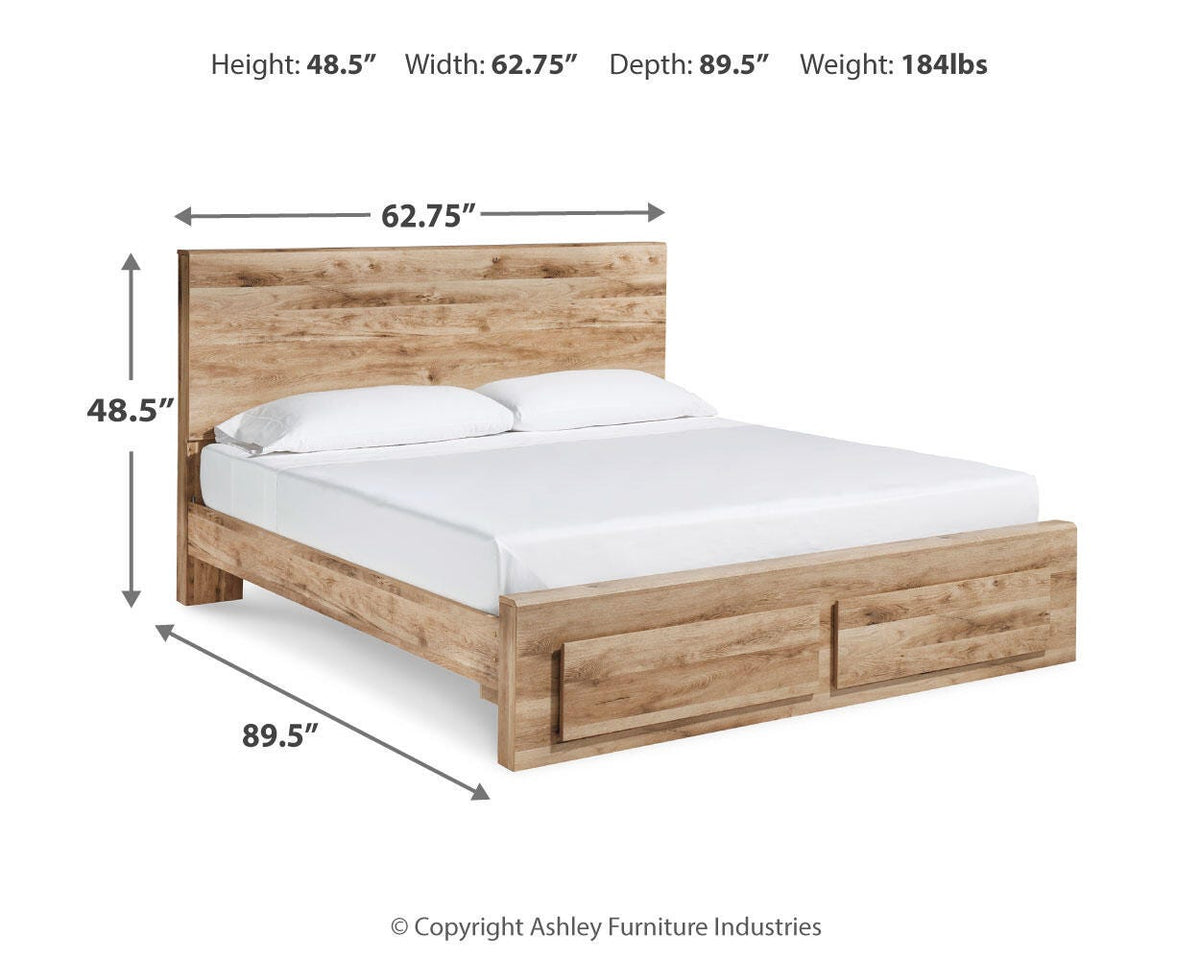 Hyanna Queen Panel Storage Bed, Dresser and Nightstand