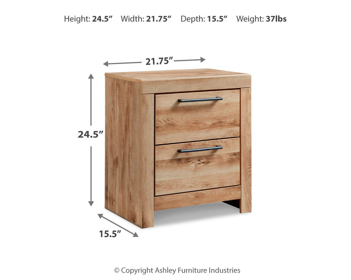 Hyanna King Panel Bed, Dresser, Mirror and 2 Nightstands