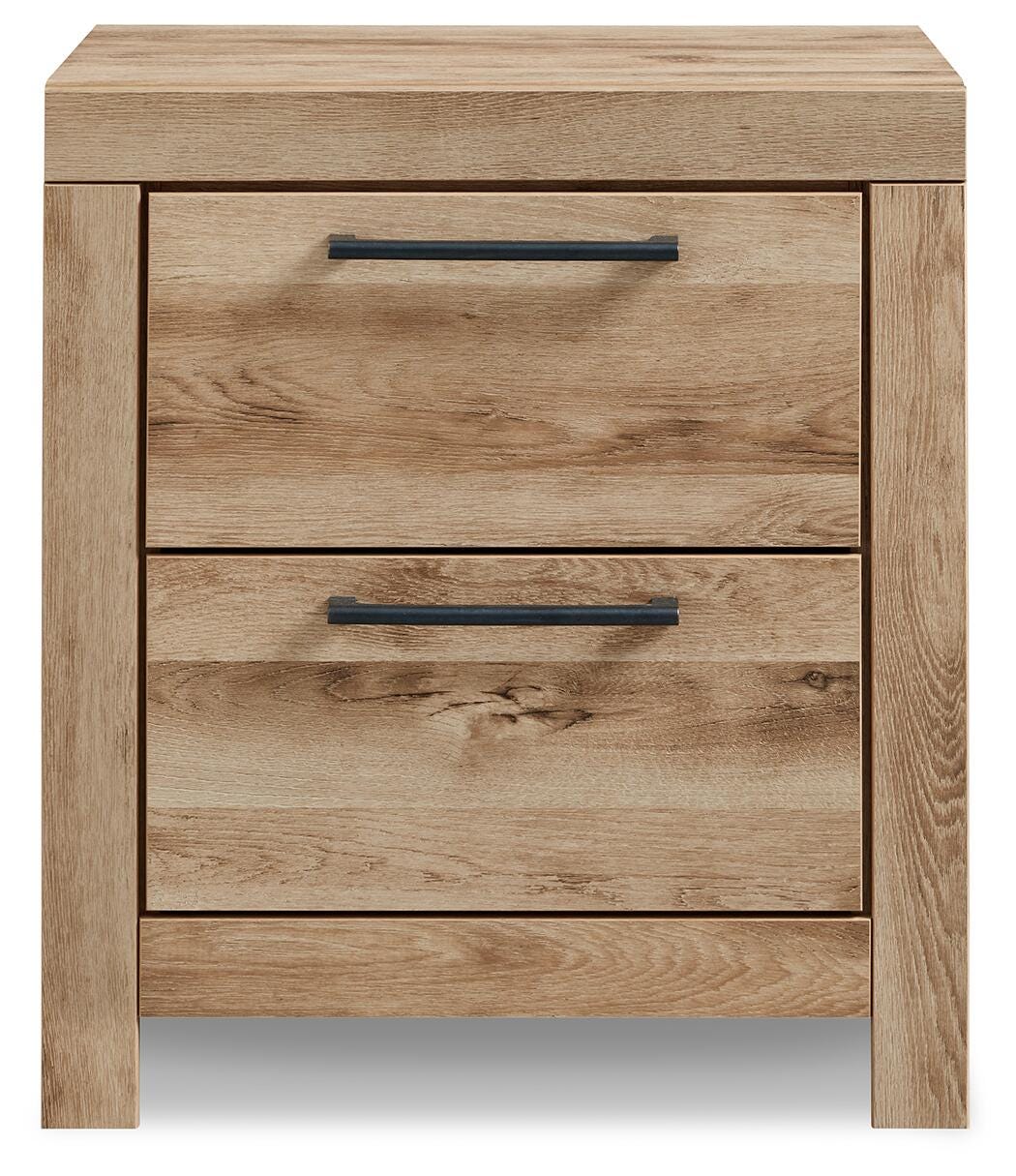Hyanna King Panel Bed, Dresser, Mirror and 2 Nightstands