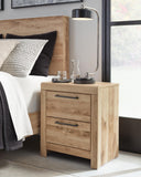 Hyanna Queen Panel Bed with Storage, Dresser, Mirror and Nightstand