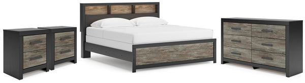 Broachmyn King Panel Bed, Dresser and 2 Nightstands