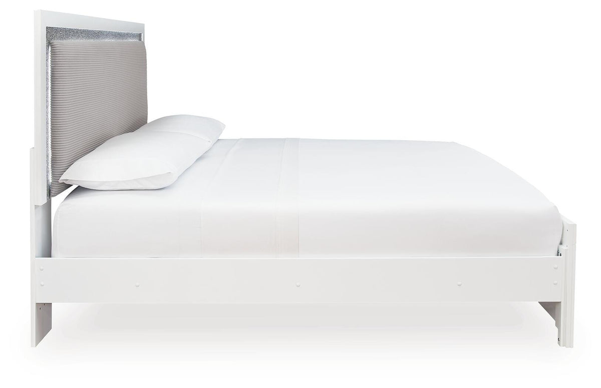Maeling King Upholstered Panel Bed