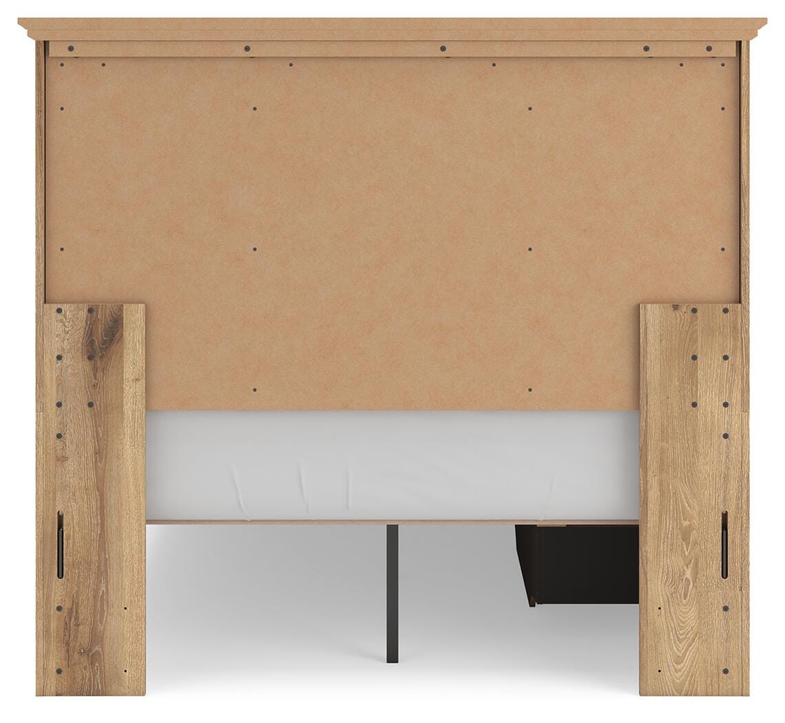 Makidern Full Panel Storage Bed