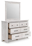 Makidern Queen Panel Bed, Dresser, Mirror and Nightstand