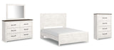 Gerridan Queen Panel Bed, Dresser, Mirror, and Chest