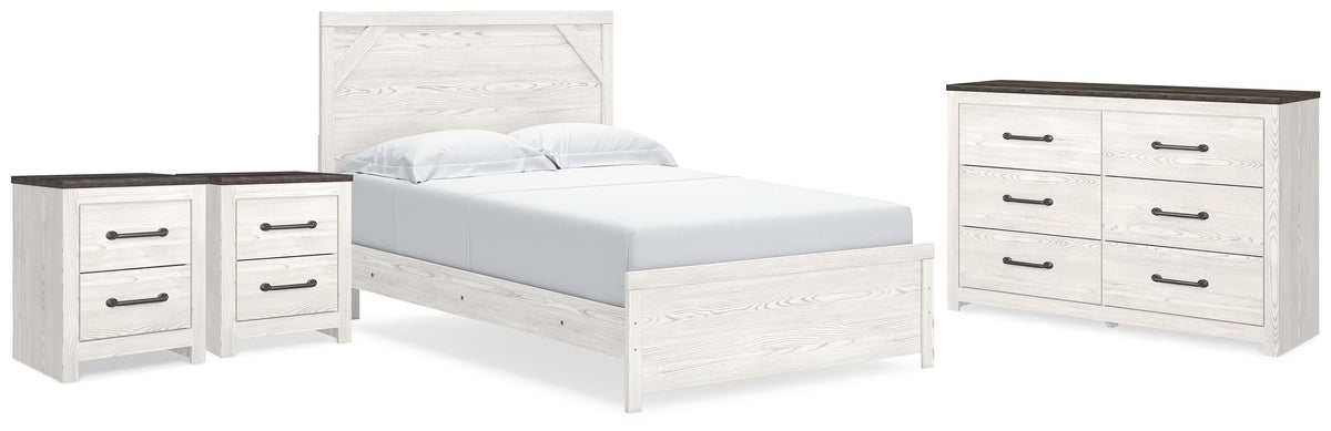 Gerridan Queen Panel Bed, Dresser and 2 Nightstands