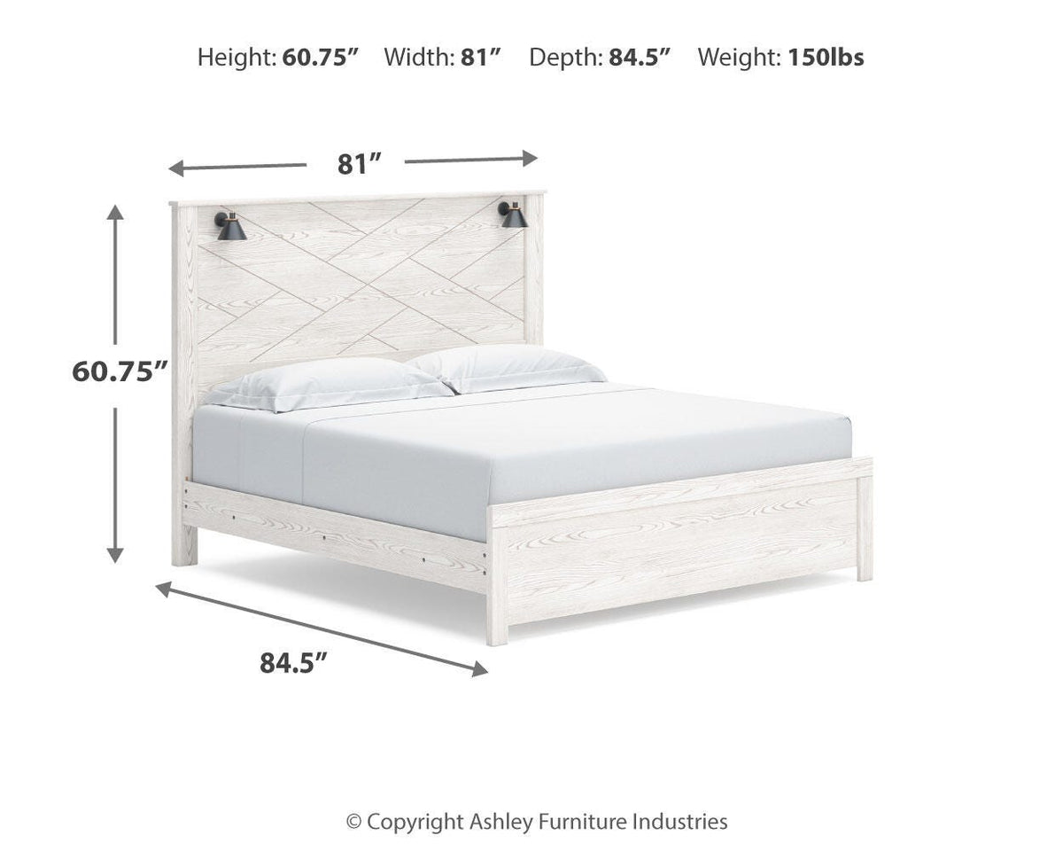 Gerridan King Panel Bed, Dresser, Mirror and Nightstand