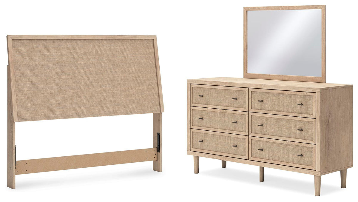 Cielden Queen Panel Headboard, Dresser and Mirror