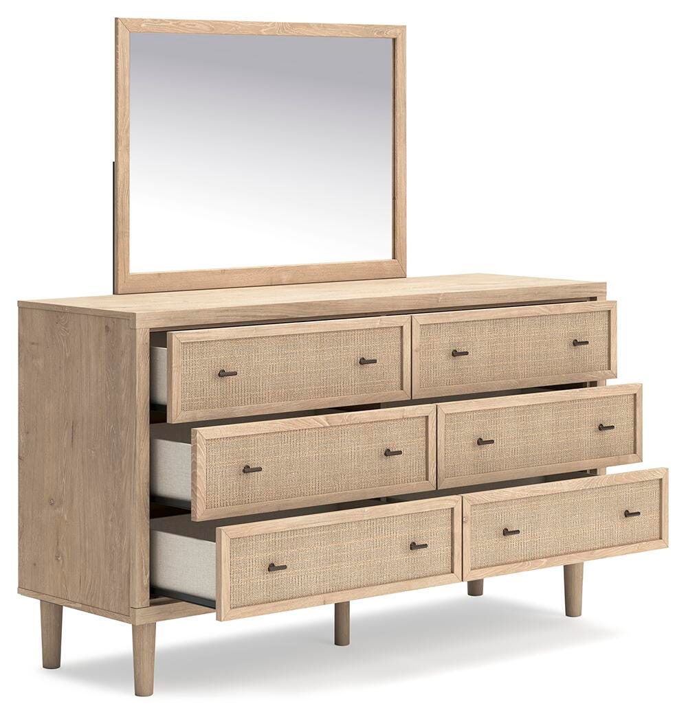 Cielden Full Panel Bed, Dresser and Mirror