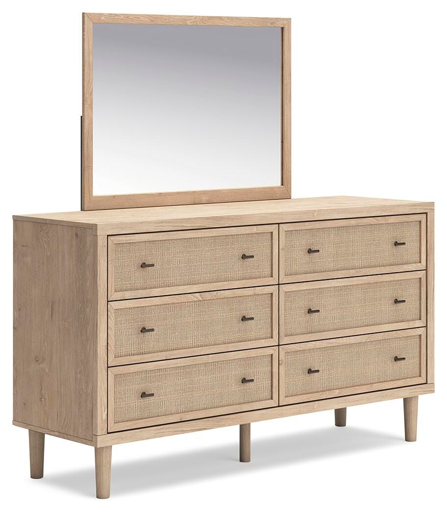 Cielden Full Panel Bed, Dresser and Mirror