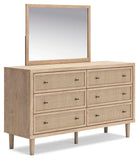 Cielden King Panel Bed, Dresser and Mirror