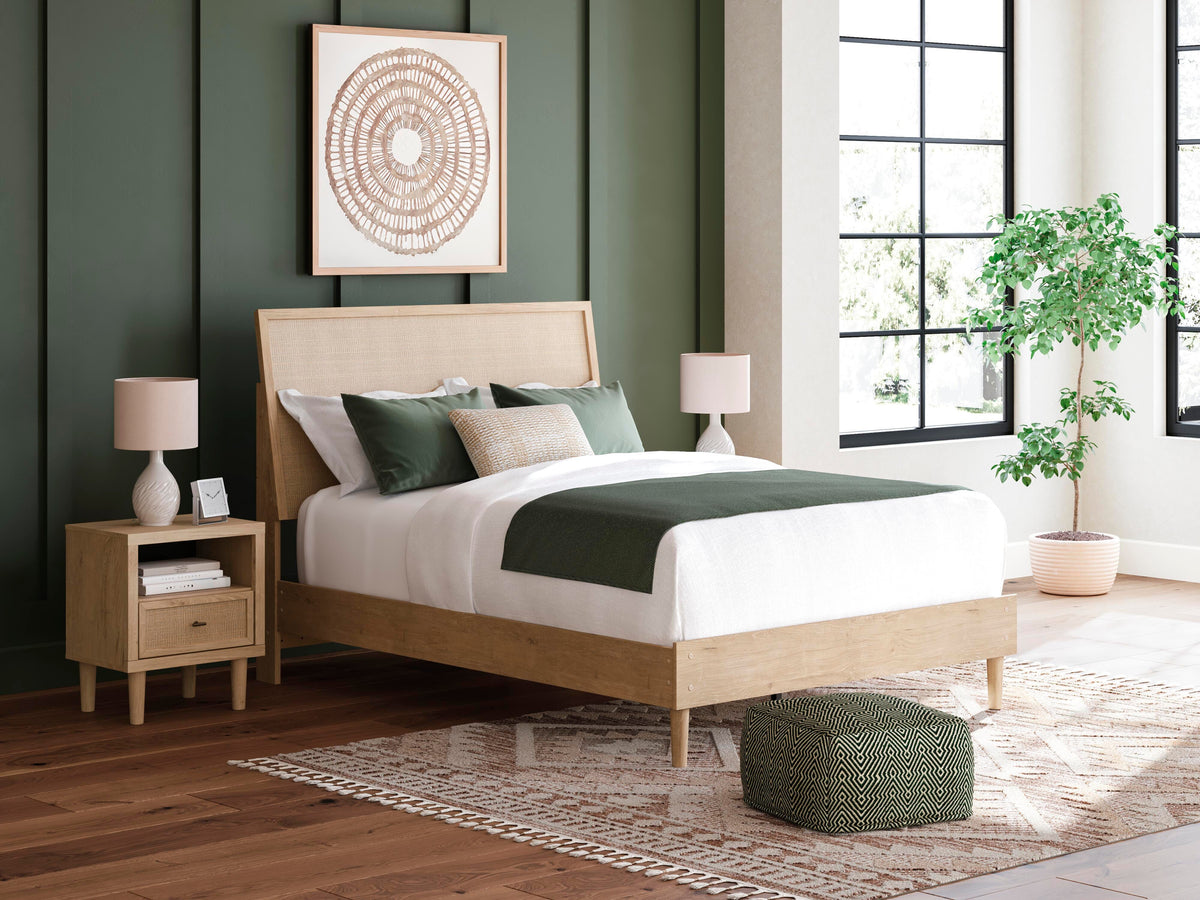 Cielden Queen Panel Bed, Dresser, Mirror and Nightstand