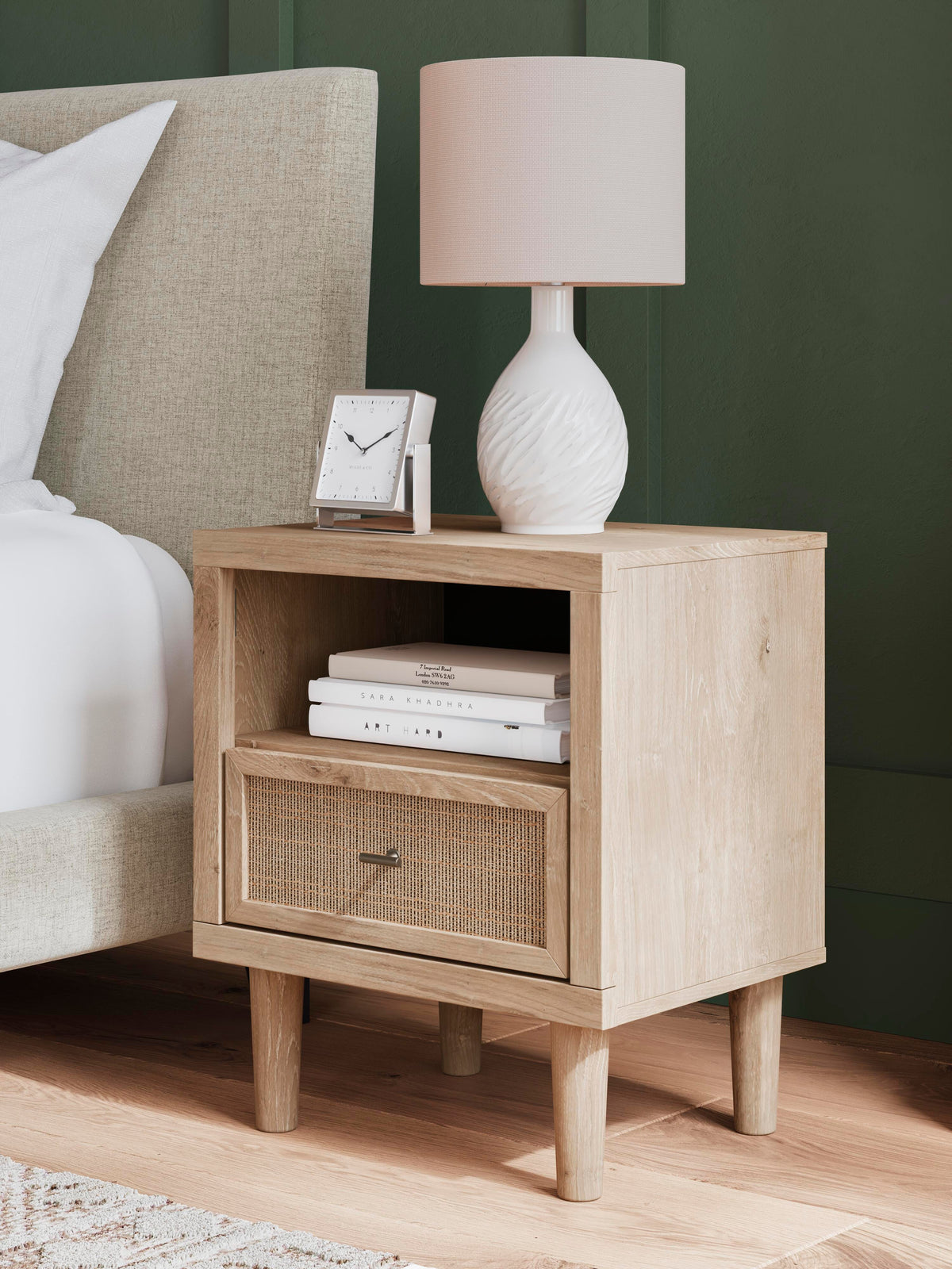 Cielden Queen Panel Bed, Dresser and Nightstand