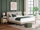Cielden California King Upholstered Bed with Roll Slats
