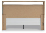 Kinlanni King Upholstered Panel Bed, Dresser, Mirror and Nightstand